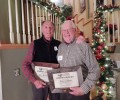 Lex Blood and Mike Conner receive the 2015 Flathead Land Trust Leadership Award